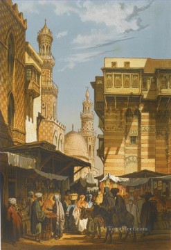街並み Painting - SOUVENIR DU CAIRE PARIS LEMERCIER 1862年 アマデオ・プレツィオージ 新古典主義 ロマン主義都市